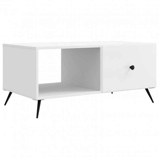 vidaXL Konferenční stolek Bílá 90 x 50 x 40 cm Kompozitní dřevo