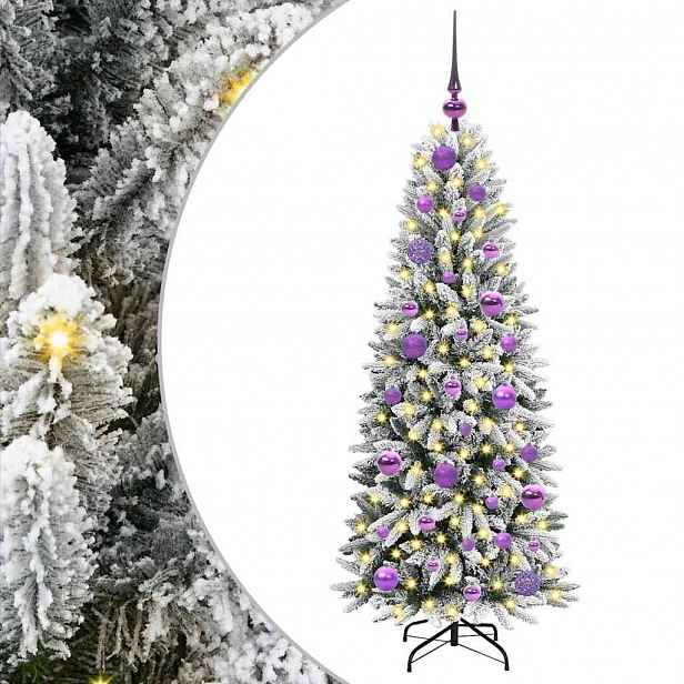 vidaXL Umělý vánoční stromeček Bílá 120 cm PVC, plast, ocel a PE