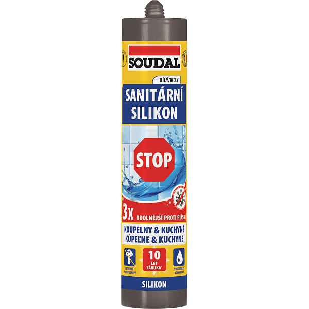 Silikon sanitární Soudal STOP manhattan 280 ml