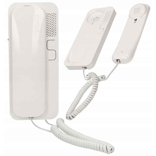 Sluchátko k interkomu Unifon Cyfral Smart-d bílé pro digitální instalace