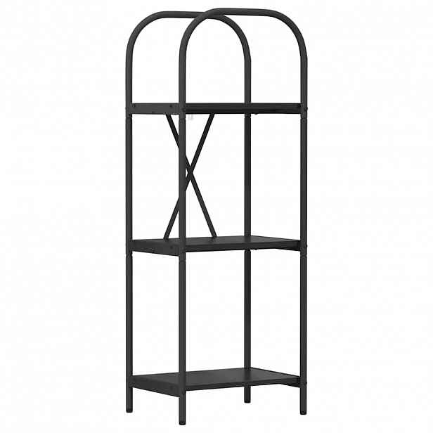 vidaXL Knihovna 3 úrovní 40 x 30 x 109 cm Kompozitní dřevo Černý dub