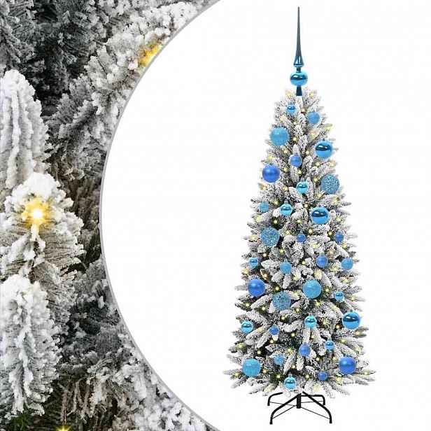 vidaXL Umělý vánoční stromeček Bílá 120 cm PVC, plast, ocel a PE