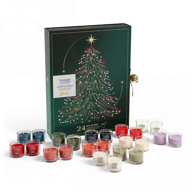Dárková sada adventní kalendář Deluxe Christmas Yankee Candle