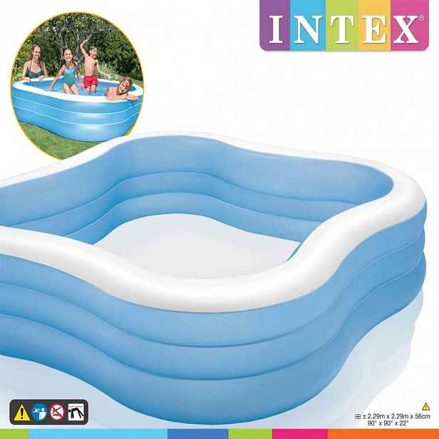 INTEX Nafukovací bazén Beach Wave 229 x 229 x 56 cm 57495NP