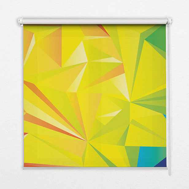 TULUP VNITŘNÍ roleta - okenní roleta - roleta - 60x140 cm - Barevný origami vzor