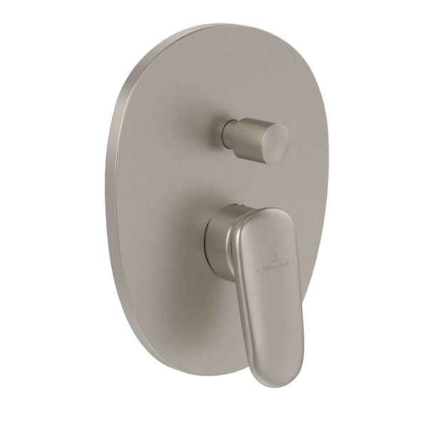 Villeroy & Boch Antao - Baterie pod omítku, pro 2 spotřebiče, matný kartáčovaný nikl TVT11100100064