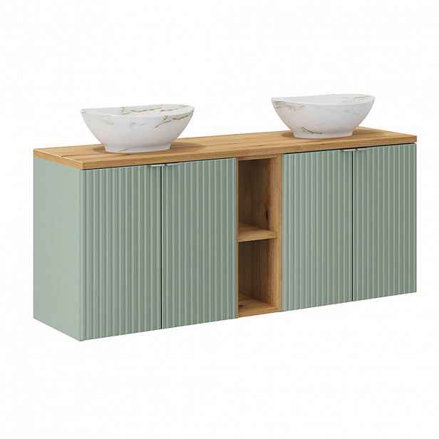 Petits-meubles DVOJUMYVADLO 140.4cm Jade Zelená a dřevo