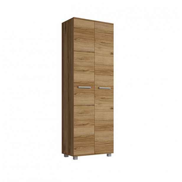 Předsíňová skříň 68 cm se šatní tyčí ANDOVER - dub catania