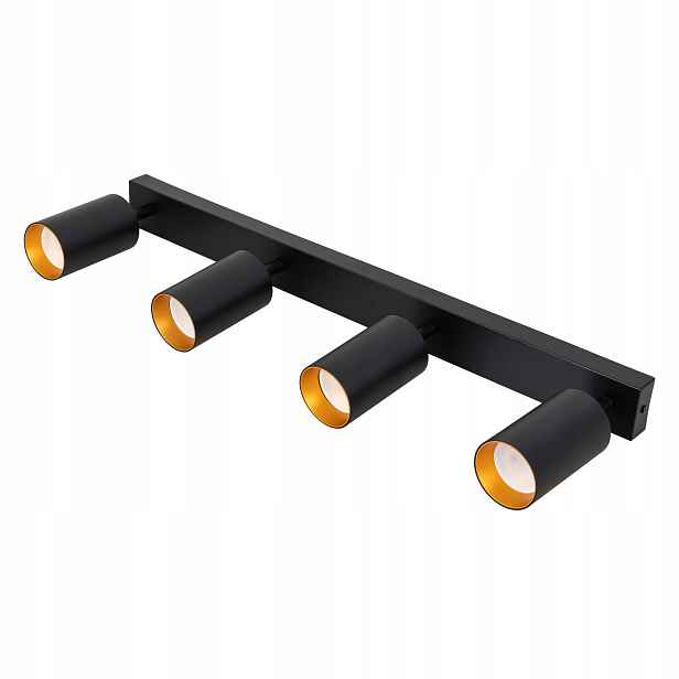 Stropní Svítidlo Lustr Stropní Svítidlo Tuby Kov Spot Led GU10 Deluxe Černá Zlato