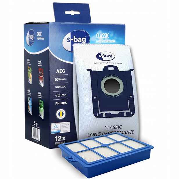 12 x sáčky Electrolux E201SM S-Bag Hepa filtr