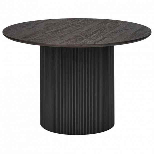 Beliani JÍDELNÍ STŮL Černý 120/120 cm Sheho