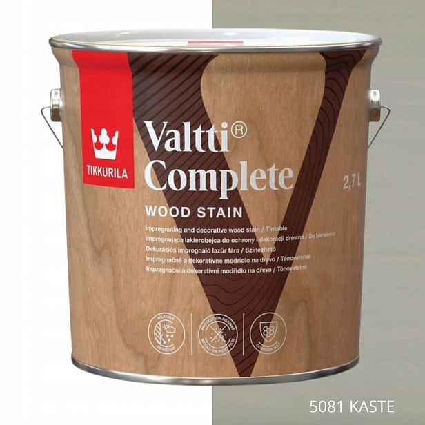 Tikkurila Lakovačka Valtti Complete 2,7 L Barva 5081 Kaste