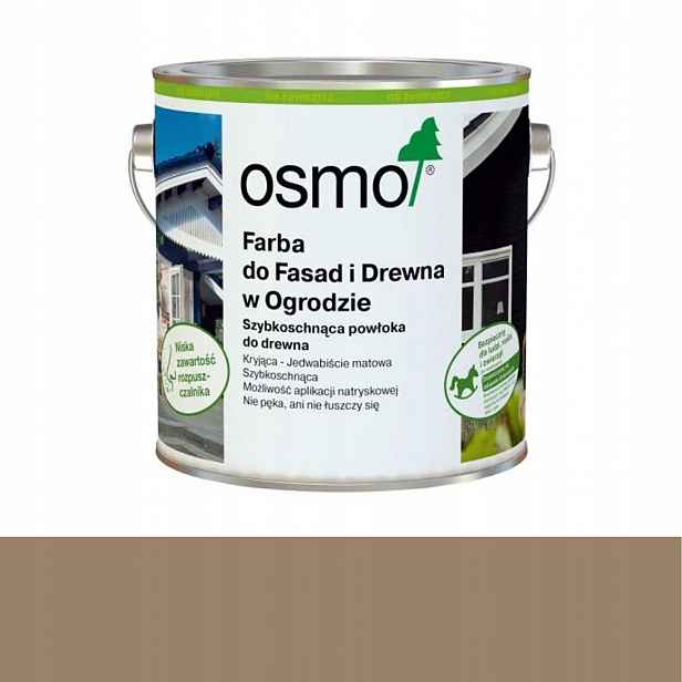 Osmo Barva pro fasády a dřevo v zahradě 7119 Irchovo šedá 2,5L