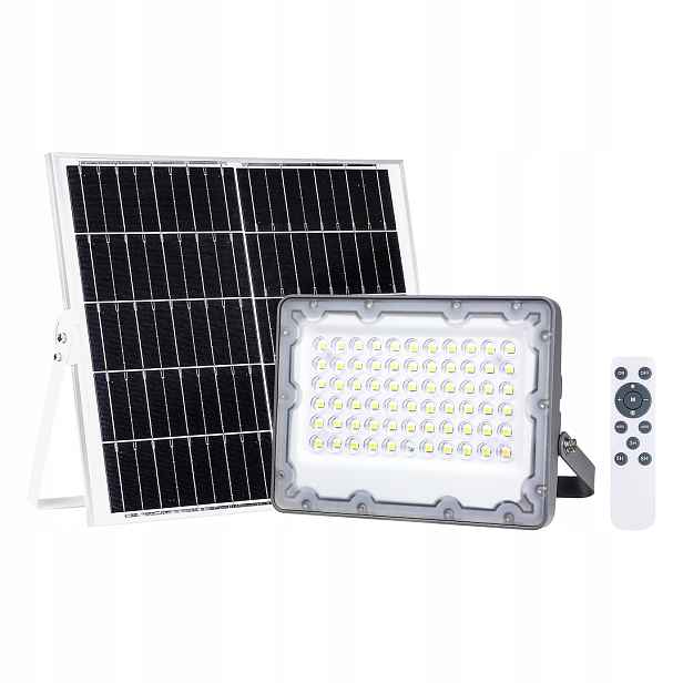 Solární Led reflektor Eko-Light Fokus 60W 900lm 6000K IP65 Dálkový Ovladač EKO9091
