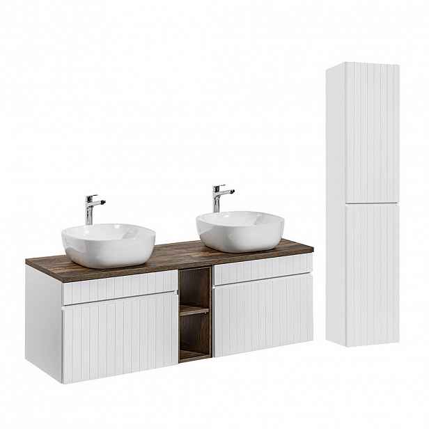 Petits-meubles KOUPELNOVÝ NÁBYTEK 140cm Zelie 2er-Set Bílá