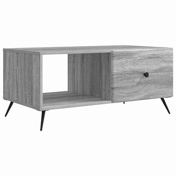 vidaXL Konferenční stolek Šedá sonoma 90 x 50 x 40 cm Kompozitní dřevo
