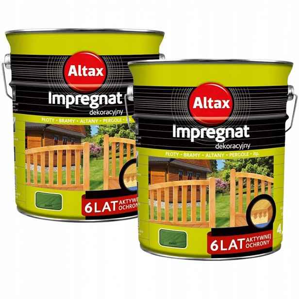 Altax Altaxin Ochranná Impregnace Na Dřevo 9 L Zelená Sada 2X4,5 L