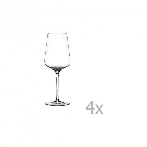 Sada 4 sklenic na červené víno z křišťálového skla Nachtmann ViNova Glass, 550 ml