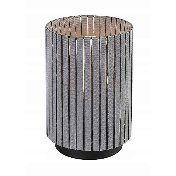 Stolní lampa vintage popelavá 1xE27 6W Revan Rabalux