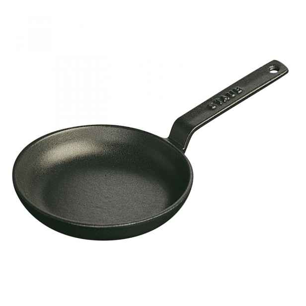 Litinová pánev Staub 12 cm mini, černá, smaltovaná, indukce 40509-529
