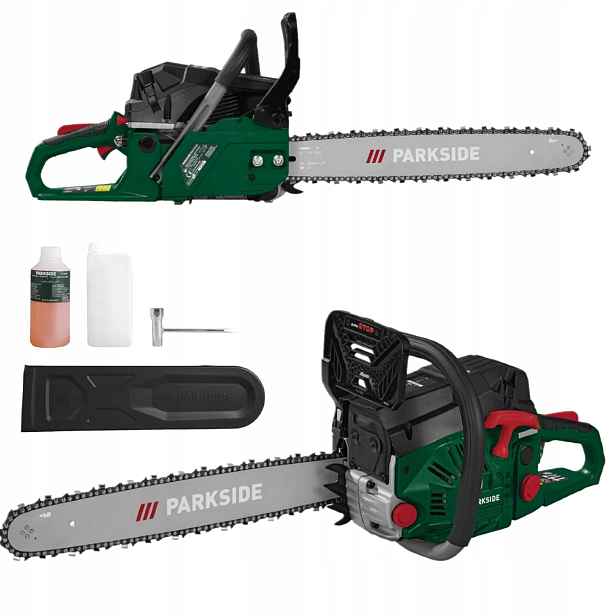 Řetězová pila benzínová, Parkside Pbks 53 C3, 2 kW (2,7K), délka 44 cm