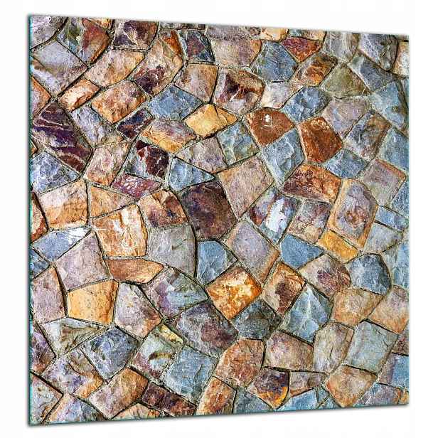 Skleněná Ochranná Deska Panel Lepidlo 60x65 Kameny