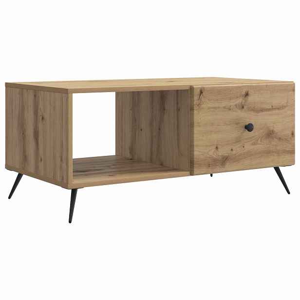 vidaXL Konferenční stolek Dub artisan 90 x 50 x 40 cm Kompozitní dřevo