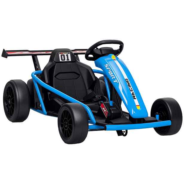 AIYAPLAY DĚTSKÝ ELEKTRICKÝ GOKART 24 V 6–13 km/h Hudba a klakson