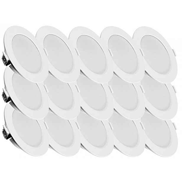 15x Stropní svítidlo Slim Led Panel 6W Studená barva 6500K