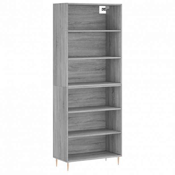 vidaXL Skříň betonově šedá 69,5 x 32,5 x 180 cm kompozitní dřevo