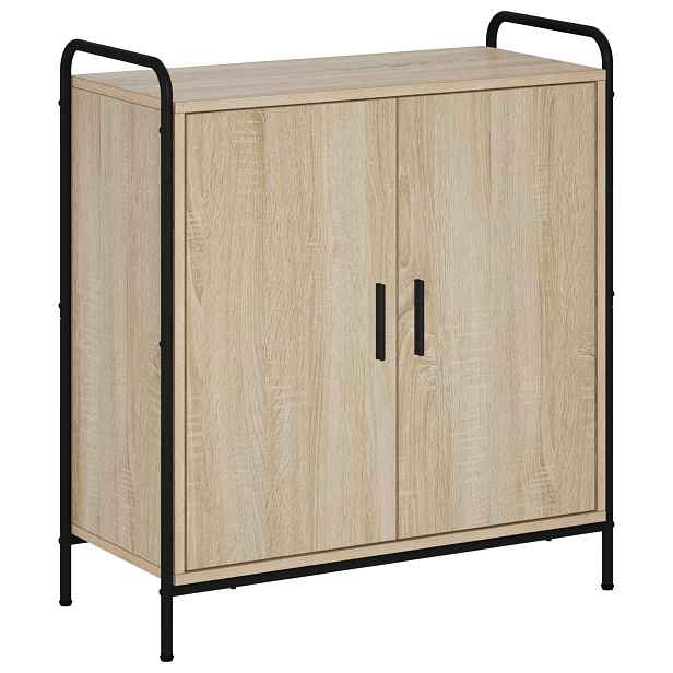 vidaXL Servírovací skříň Dub sonoma 97 x 33 x 81 cm Kompozitní dřevo