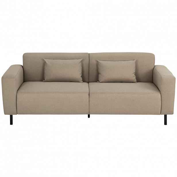 P & B DVOUMÍSTNÁ POHOVKA, textil, béžová