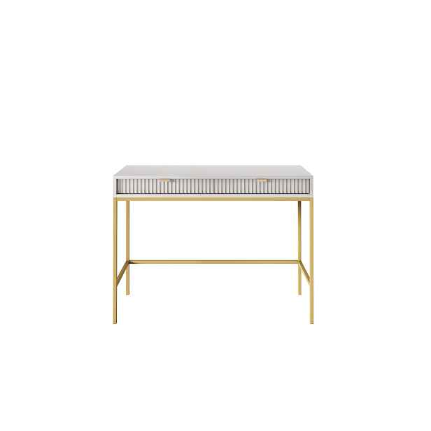 Piaski Toaletní stolek Nova 104 cm šedý/zlatý