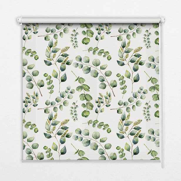 TULUP VNITŘNÍ roleta - okenní roleta - roleta - 60x140 cm - Zelené větvičky