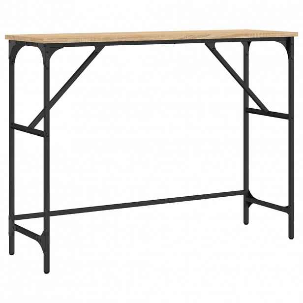 vidaXL Konzolový stolek dub sonoma 100 x 32 x 75 cm kompozitní dřevo
