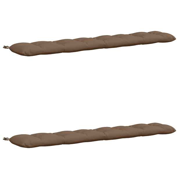 vidaXL Sady polštářů na lavici (2 kusy) VIANEN 100% polyester Taupe