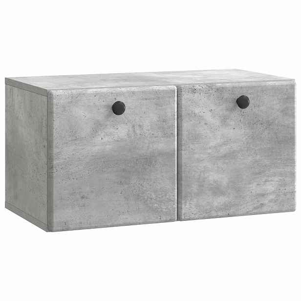 vidaXL Nástěnná TV skříň 59,5 x 31 x 30 cm Betonově šedá