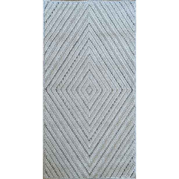 Koberec s provázkem, smyčkový, 160 x 230 cm, plochý, vnější, vnitřní boho