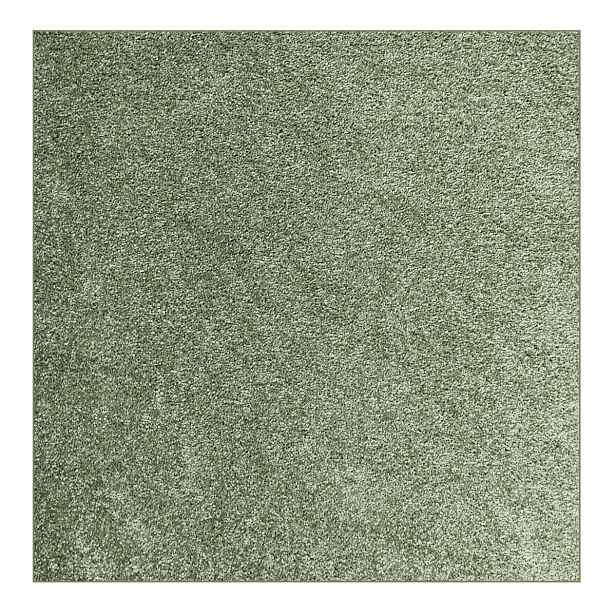 Kusový koberec Velur Ultra olivový čtverec, 200x200, zelená, ložnice, AladinWorld Expres