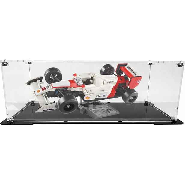 Vitrína s černou základnou pro stavebnici Lego 10330 Icons McLaren MP4/4