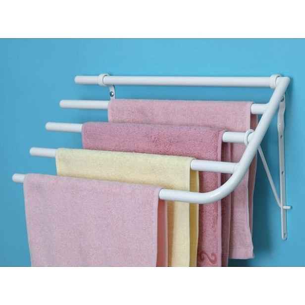 České sušáky SUŠÁK RUČNÍKŮ NA STĚNU D450 - 50 cm pro 4 ručníky