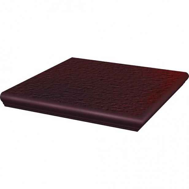 Schodovka rohová Paradyz Klinker Cloud brown duro 33x33 cm reliéfní SCFCLOUDBRDURH