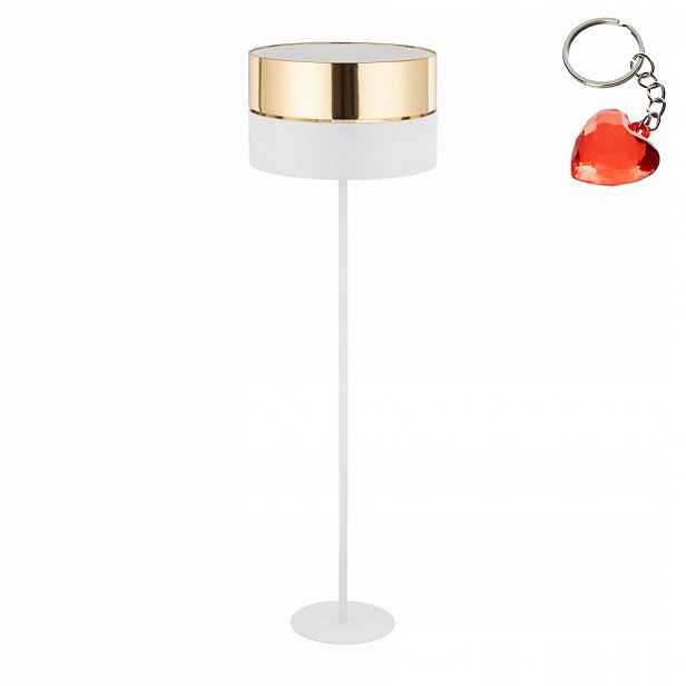 Stojací lampa Hilton White/gold 5074 Tk Lighting
