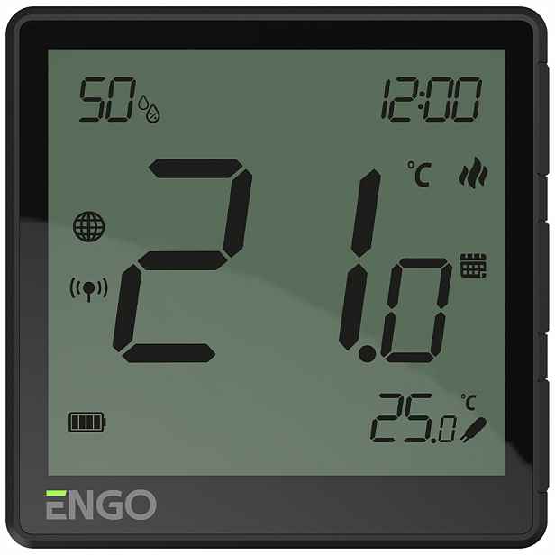 Engo Nástěnný Akumulátorový Internetový Regulátor Teploty Zigbee Cz.