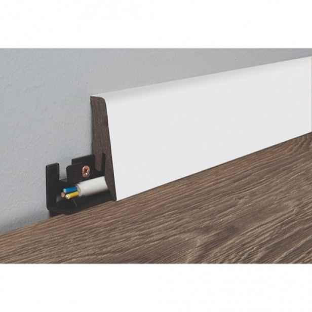 Lišta soklová Naturel bílá, MDF, délka 260 cm, L58C8485