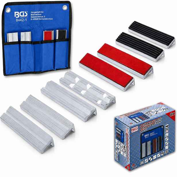 Ochranné čelisti s magnetem pro dílenské svěráky 125 mm 8 el. BGS-Germany