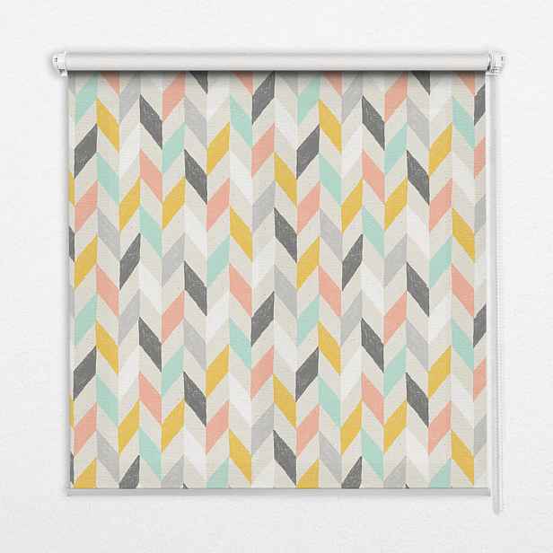 TULUP VNITŘNÍ roleta - okenní roleta - roleta - 60x140 cm - Barevné rybí kost
