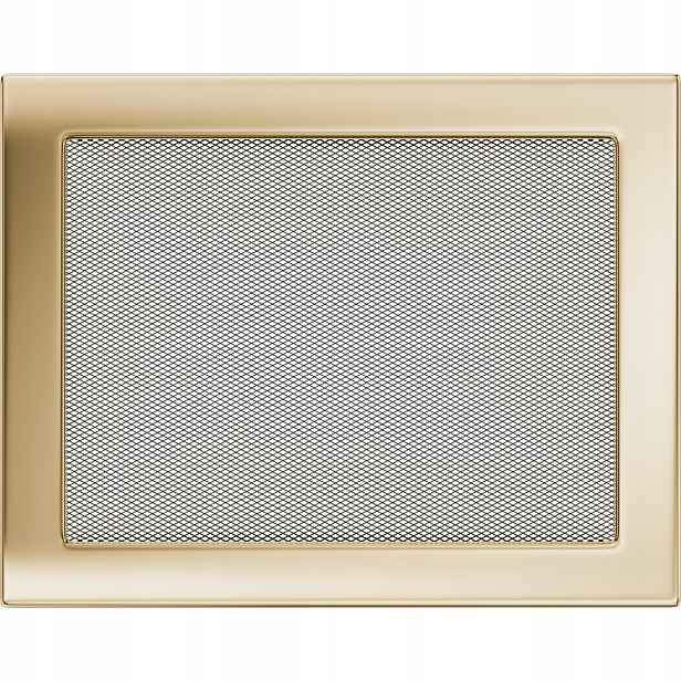 Ventilační mřížka do krbu 22x30 pozlacená