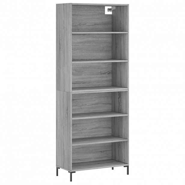 vidaXL Skříň šedá sonoma 69,5 x 32,5 x 180 cm kompozitní dřevo