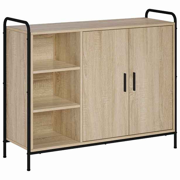 vidaXL Servírovací skříň Dub sonoma 97 x 33 x 81 cm Kompozitní dřevo